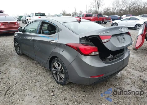 2014 Hyundai Elantra Limited из США, поврежденный, VIN 5NPDH4AE2EH499258
